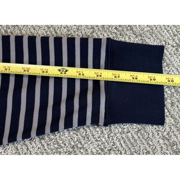 J.Crew Oarsman Quarter Zip Pullover Sweater Men 2XLT Blue Gray Breathable Cotton - Picture 6 of 6